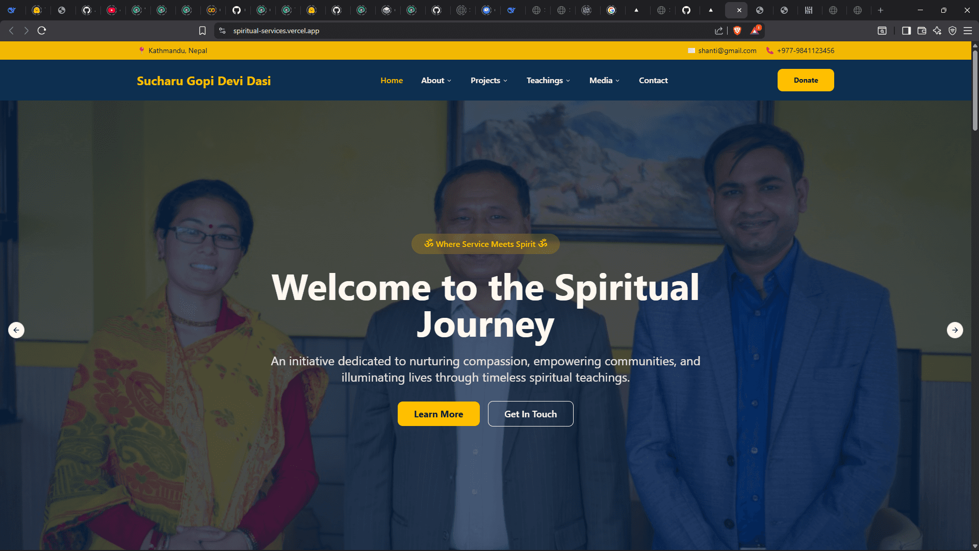 Spiritual Service Portfolio