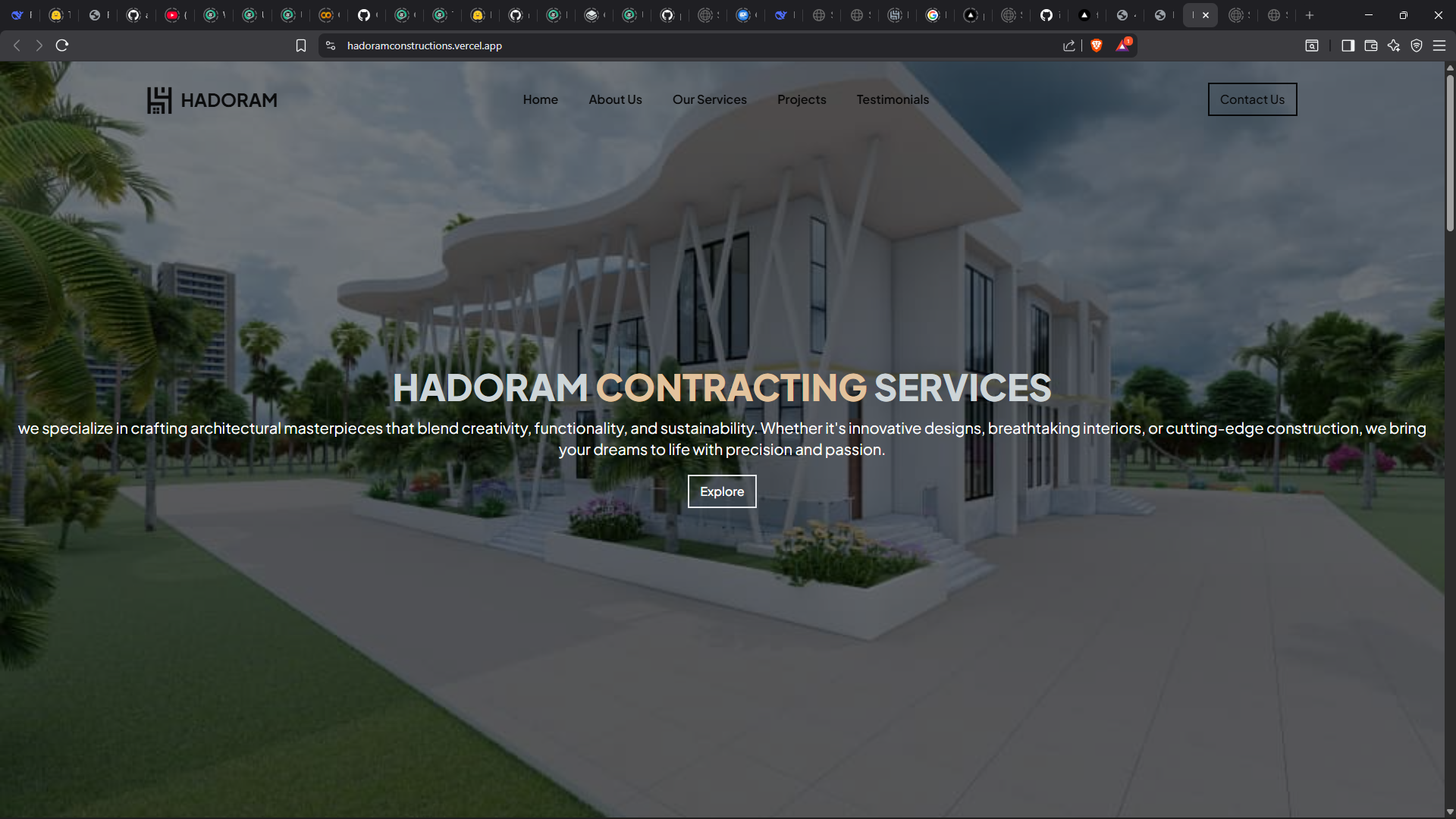 Hadoram Constructions Co. Website