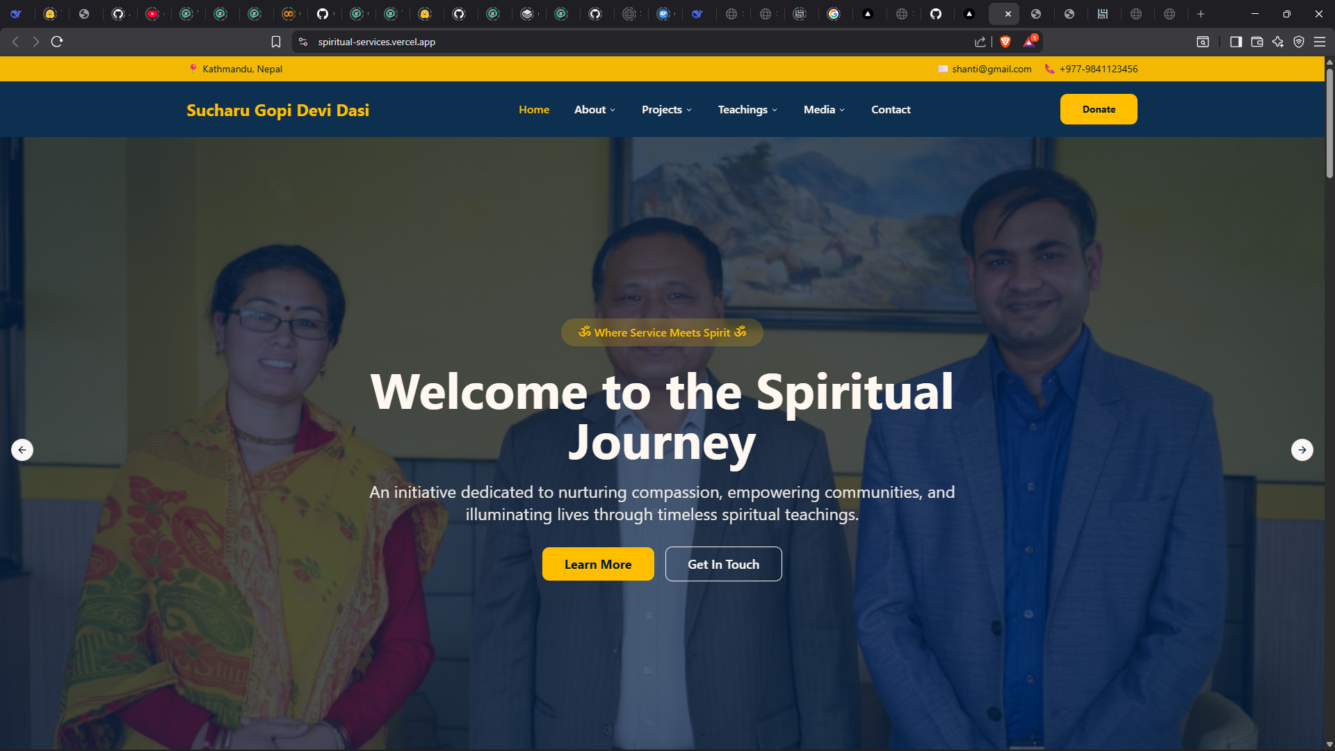 Spiritual Service Portfolio